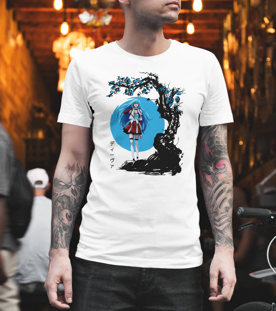 Vivy Fluorite Eye’s Song Blue Moon Anime Diva Character Sakura Tree T-Shirt