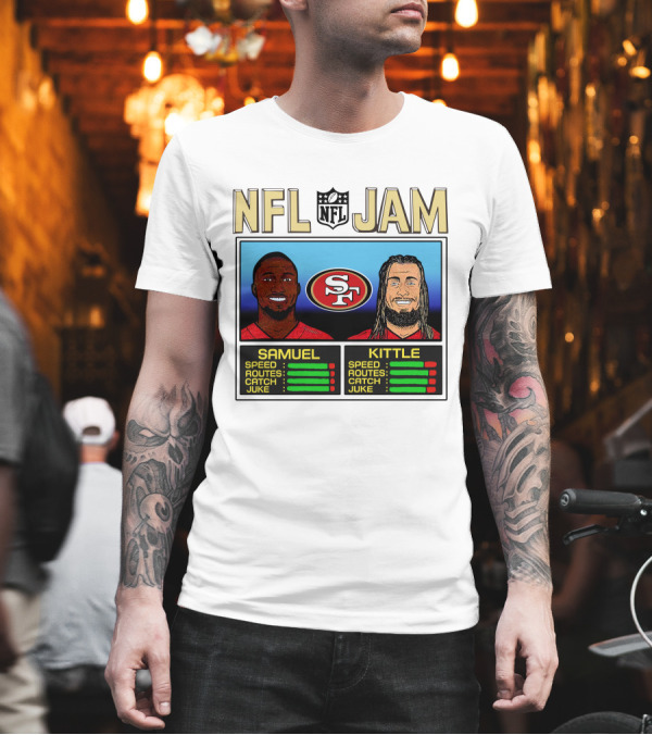 NFL Jam Deebo Samuel George Kittle San Francisco 49ers Speed Routes Catch Juke T-Shirt NFL Jam Deebo Samuel George Kittle San Francisco 49ers Speed Routes Catch Juke T-Shirt