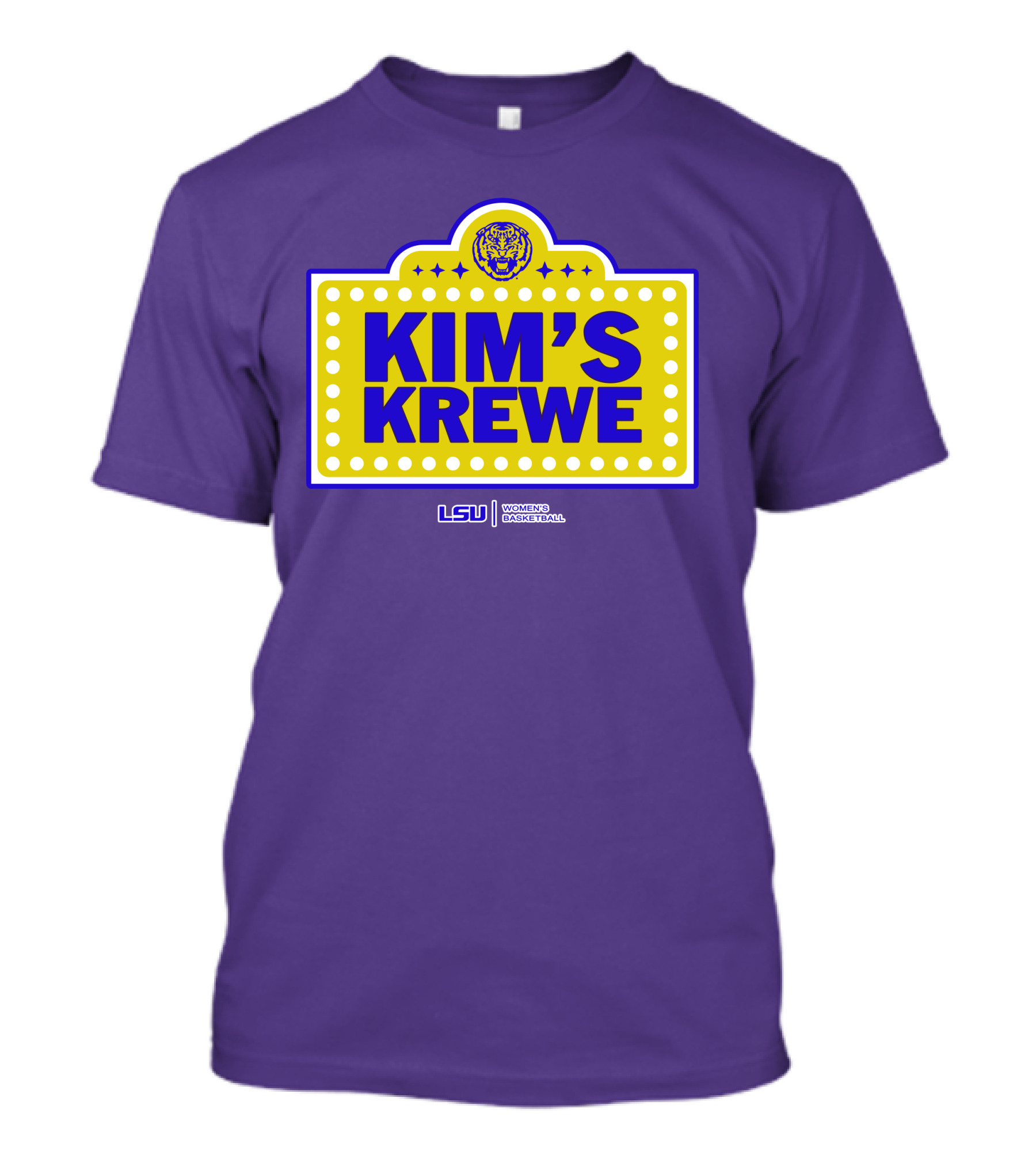 LSU Tigers Women's Basketball Kim's Krewe Featuring Iconic Tiger T-Shirt