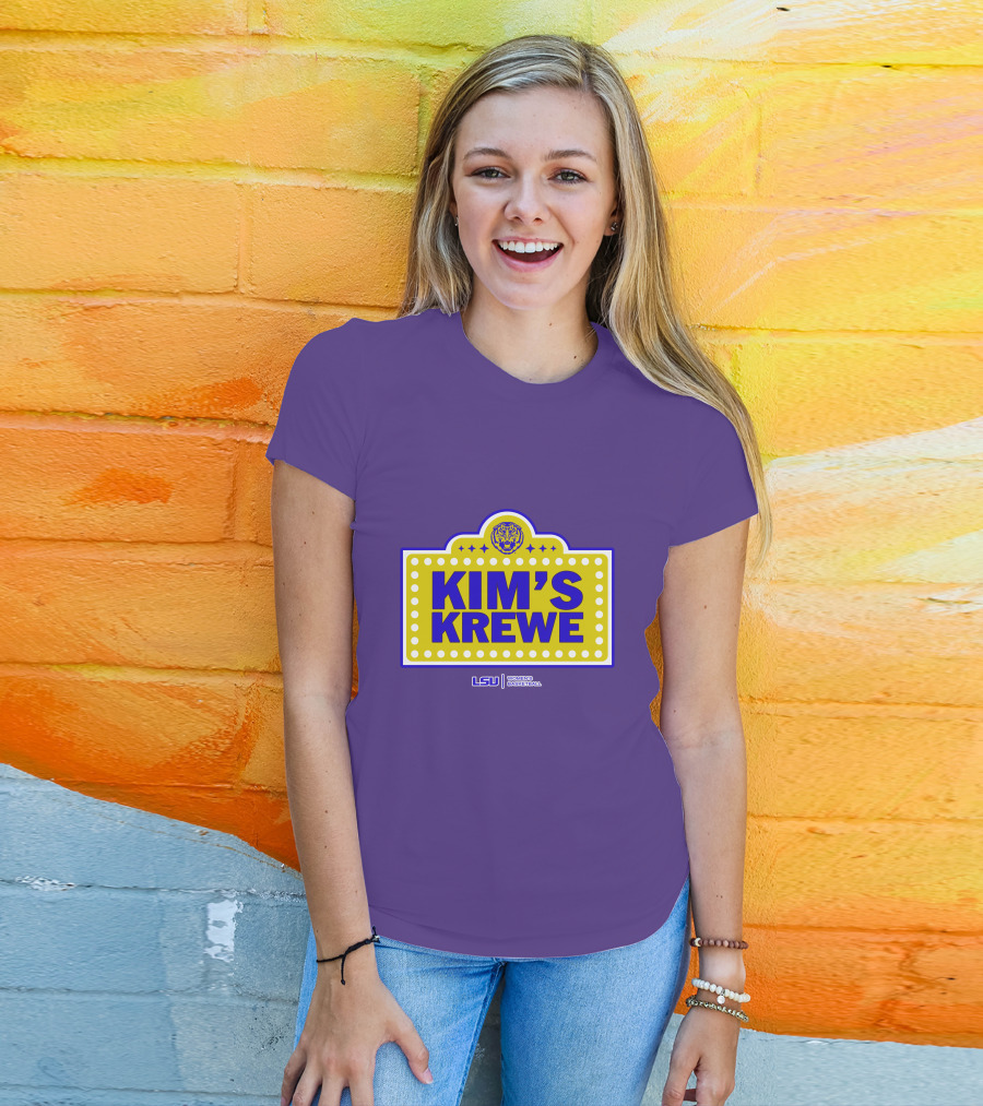 LSU Tigers Women's Basketball Kim's Krewe Featuring Iconic Tiger T-Shirt