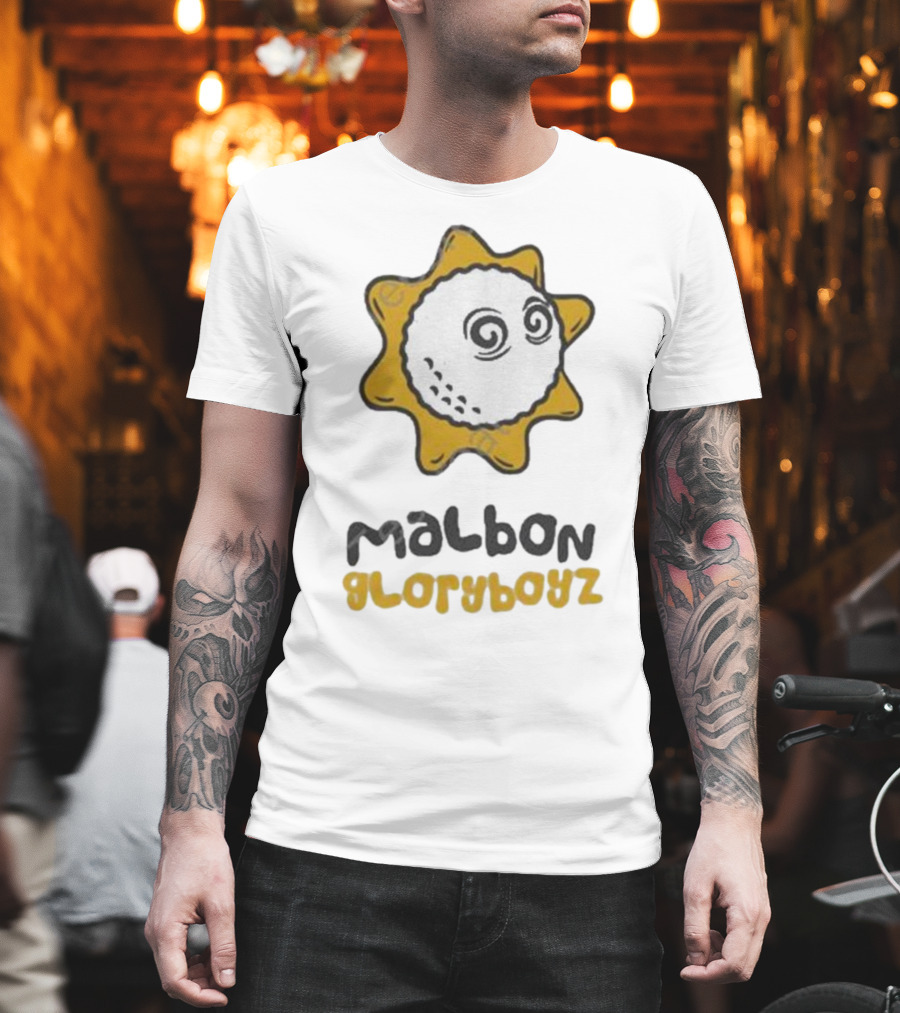 Gloryboyz Malbon Glo Gang Worldwide Collaborated Merchandise Sun T-Shirt