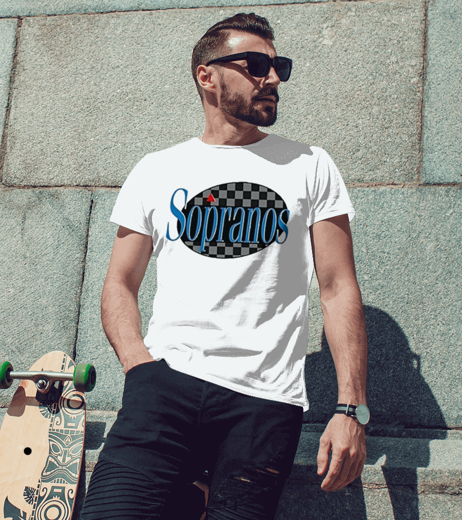 Seinpranos VIII Omwearta Seinfeld Soprano Checkerboard T-Shirt
