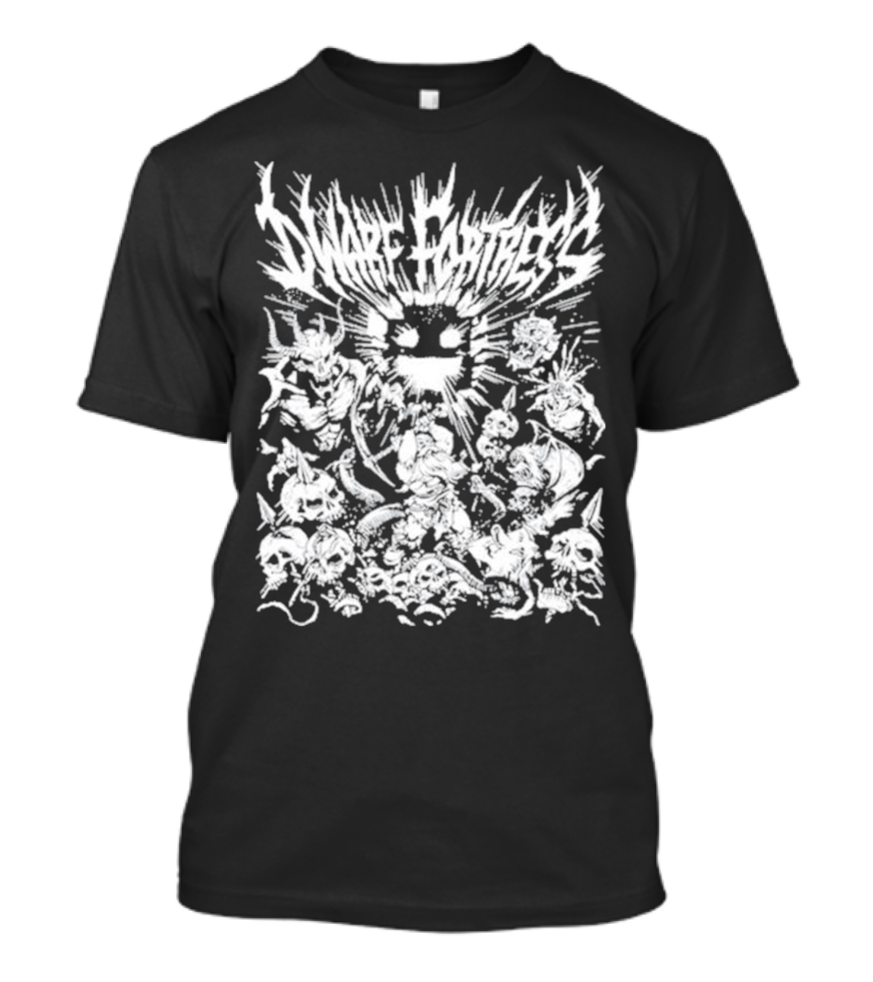 Dwarf Fortress Metal Skulls And Creatures T-Shirt