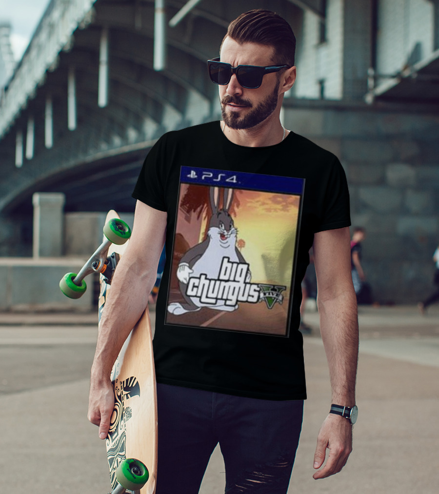 Big Chungus Grand Theft Auto V Sony PlayStation 4 Crossover T-Shirt