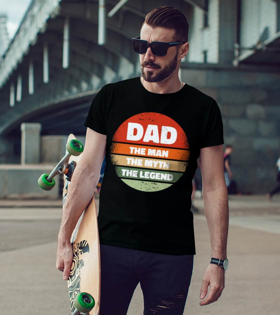 Dad The Man The Myth The Legend Vintage Father's Day T-Shirt