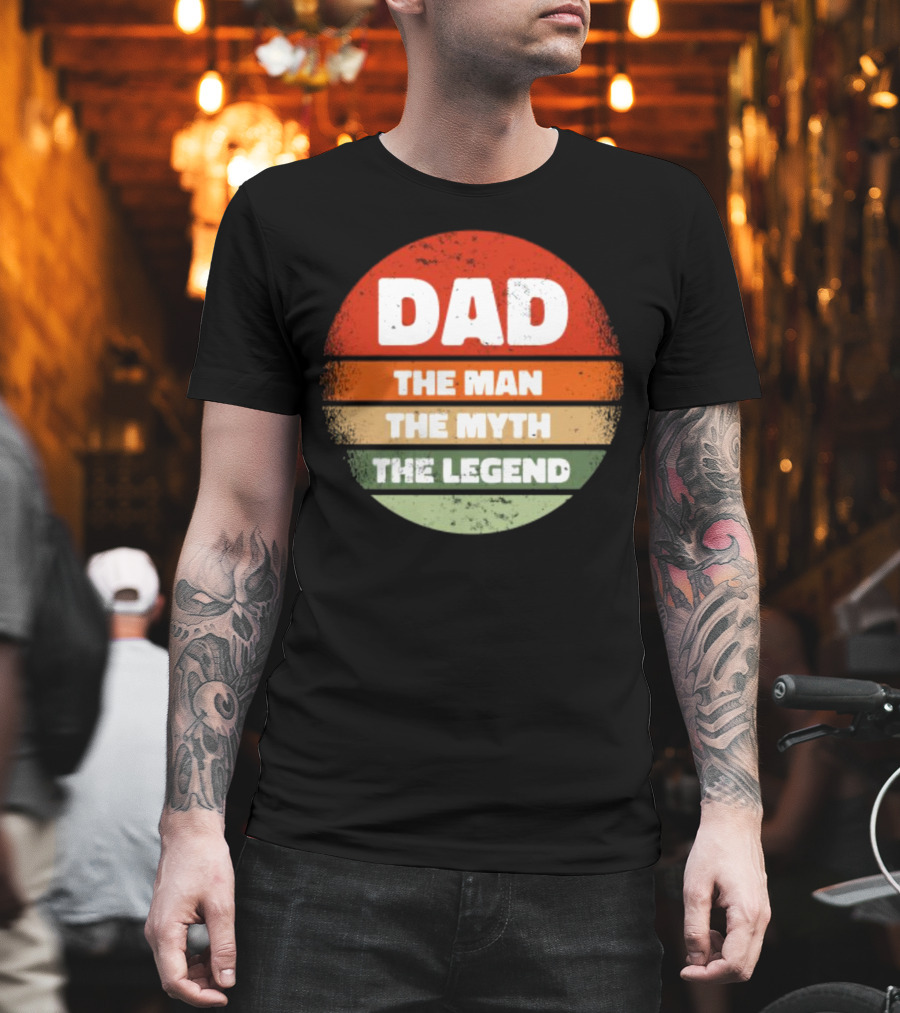 Dad The Man The Myth The Legend Vintage Father's Day T-Shirt