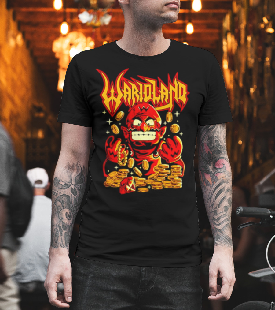 Warioland Coins Character Gaming T-Shirt