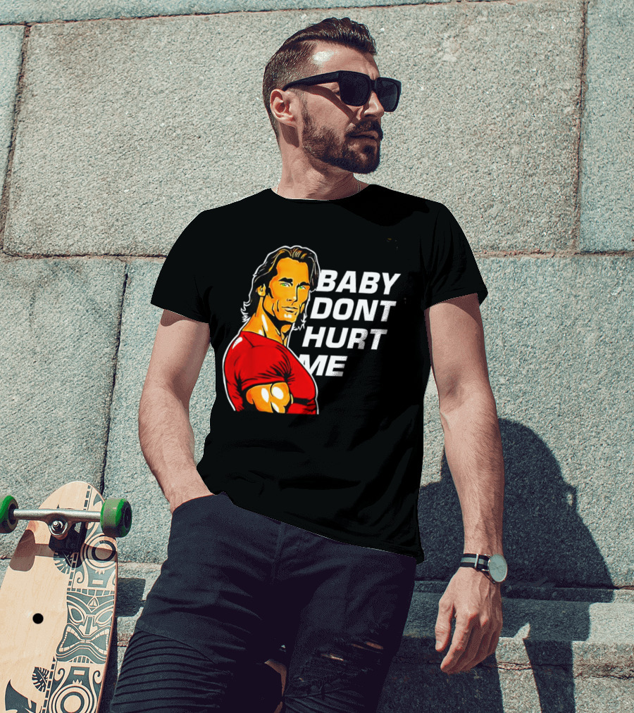 Mike O Hearn Baby Don't Hurt Me Cartoon Red Shirt Comic T-Shirt