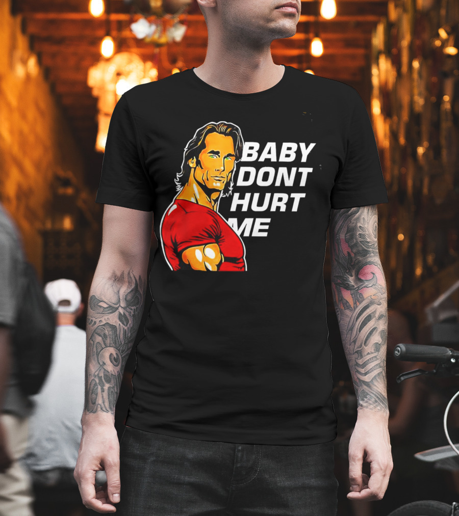 Mike O Hearn Baby Don't Hurt Me Cartoon Red Shirt Comic T-Shirt