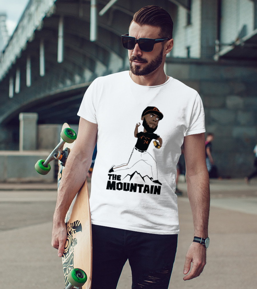 The Mountain Félix Bautista 74 Baltimore Orioles T-Shirt