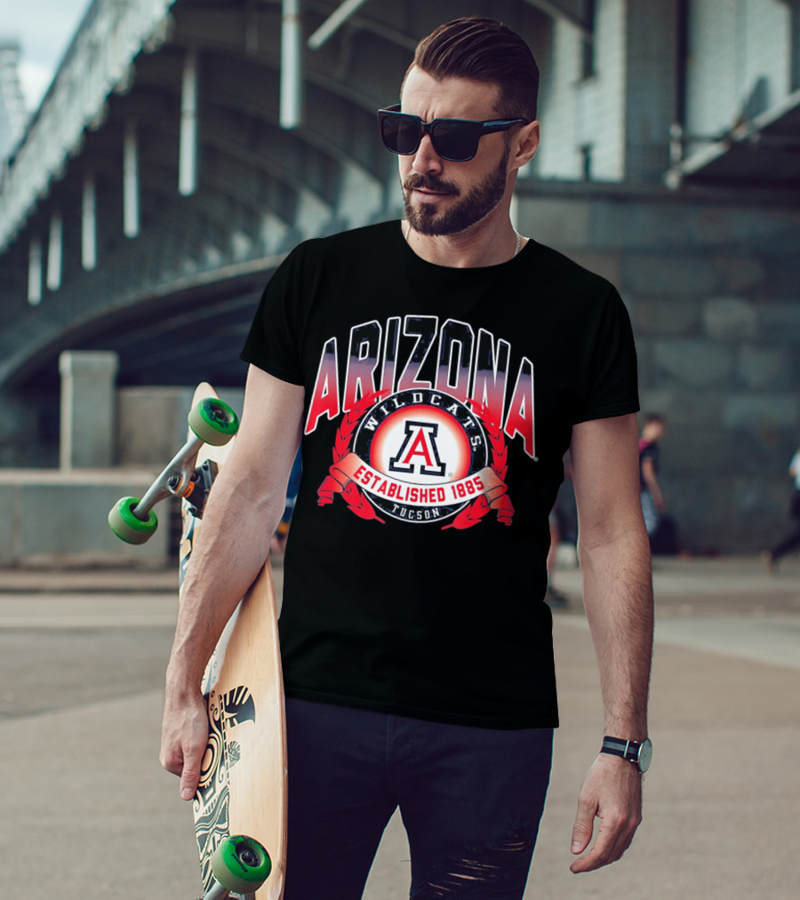 Arizona Wildcats Tucson A Logo Established 1885 T-Shirt