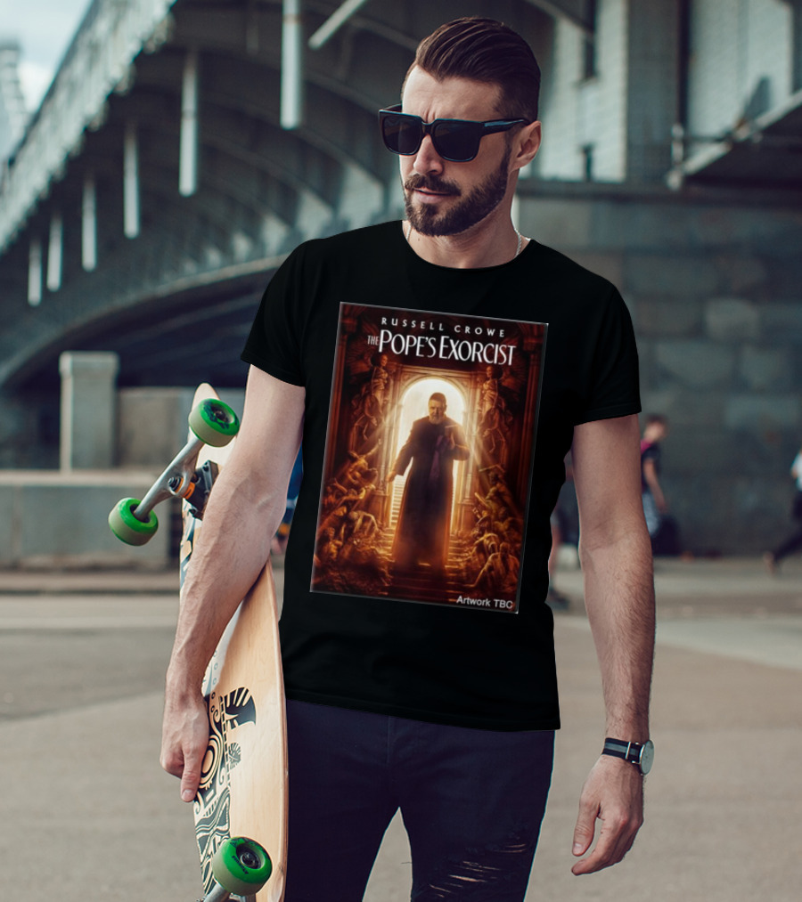 Russell Crowe The Pope's Exorcist Artwork TBC T-Shirt