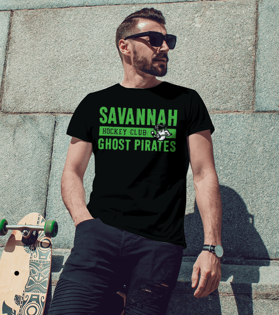 Savannah Ghost Pirates Hockey Club Ghostly Pirate T-Shirt