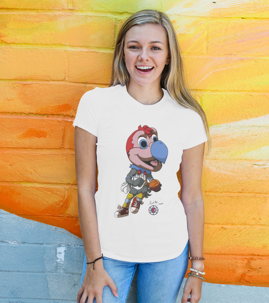 LA Los Angeles Clippers Chuck The Condor Basketball Mascot T-Shirt