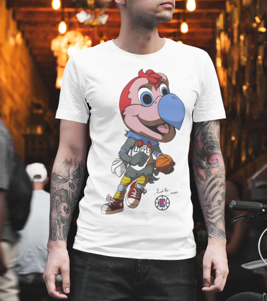 LA Los Angeles Clippers Chuck The Condor Basketball Mascot T-Shirt