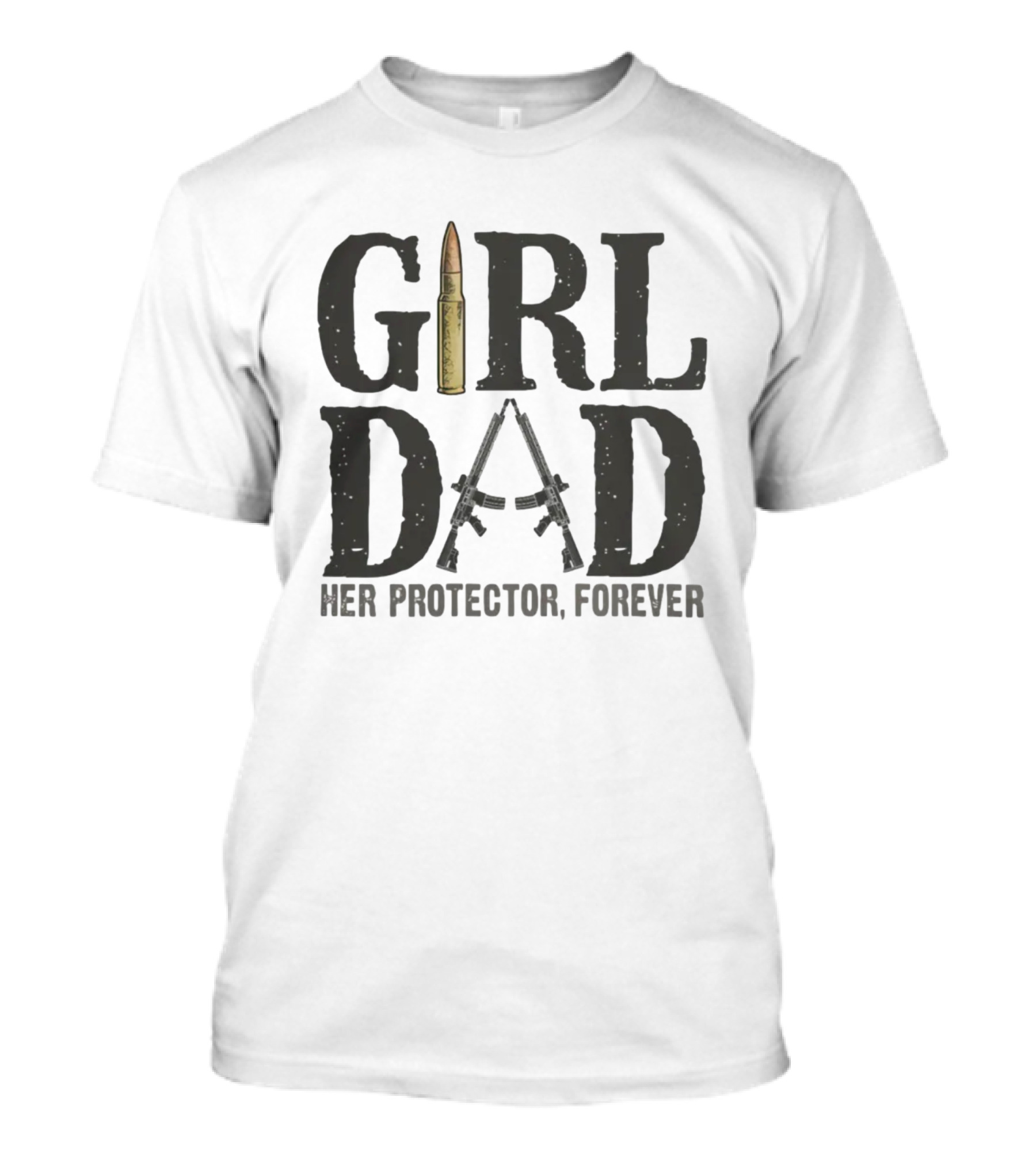 Warrior 12 Girl Dad Her Protector Forever T-Shirt