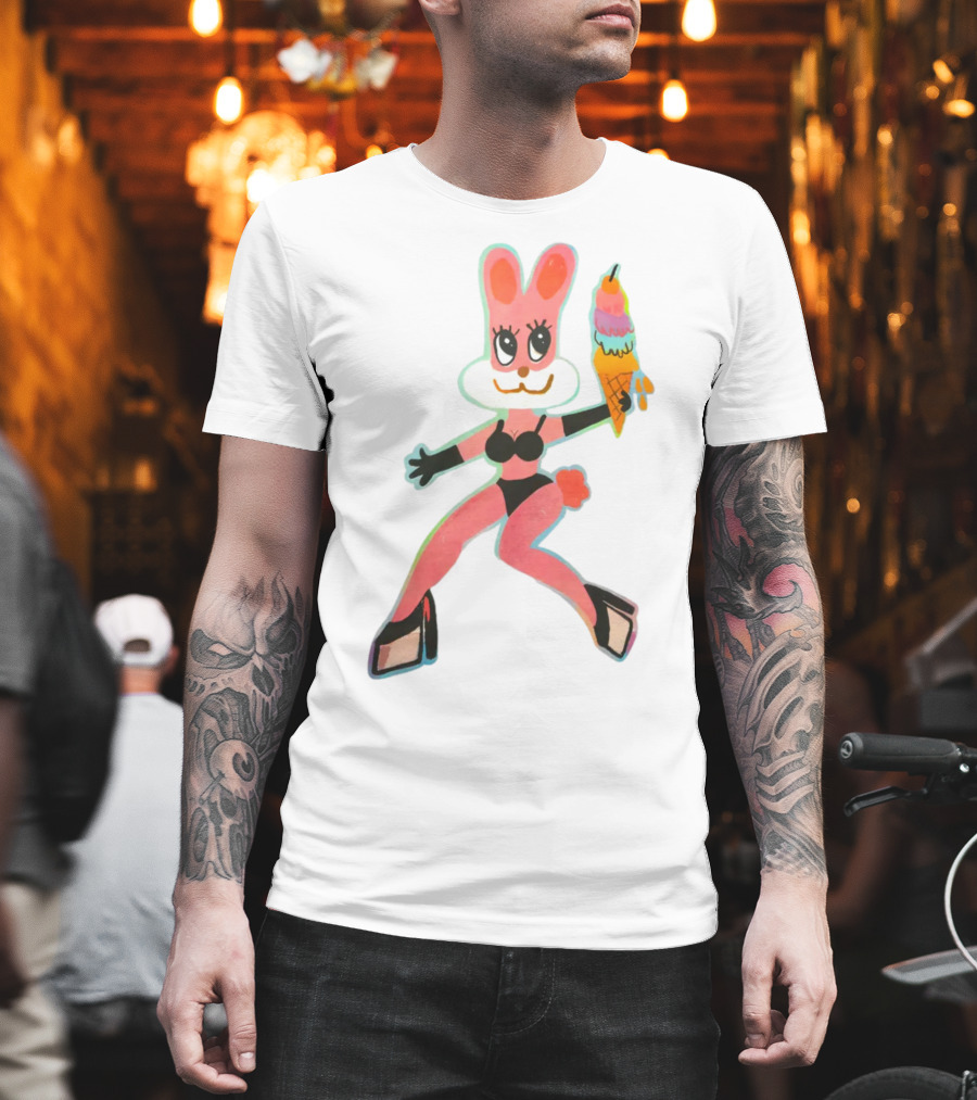 Karol G Merch Mañana Será Bonito Bunny In Bikini With Ice Cream Cone T-Shirt
