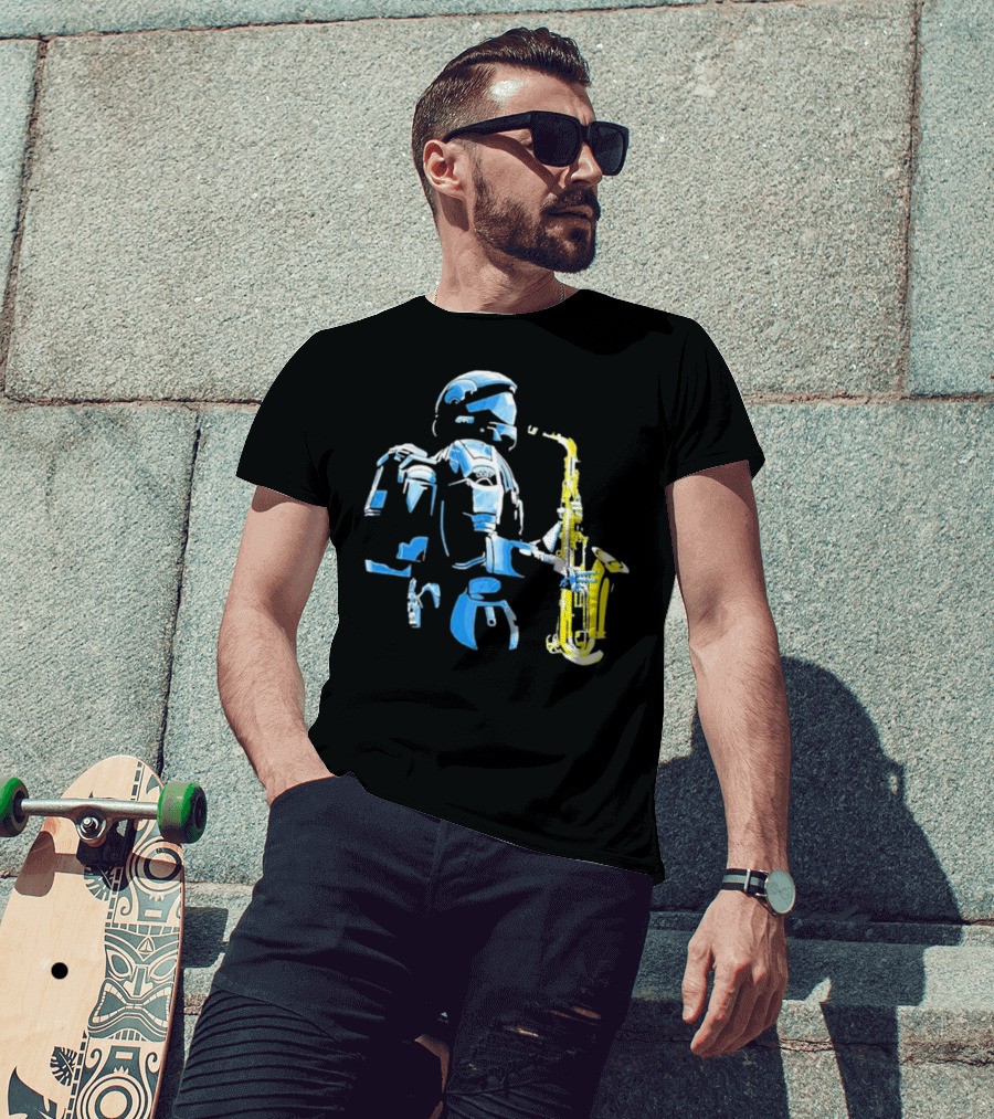 Halo 3 ODST Soldier Playing Saxophone T-Shirt