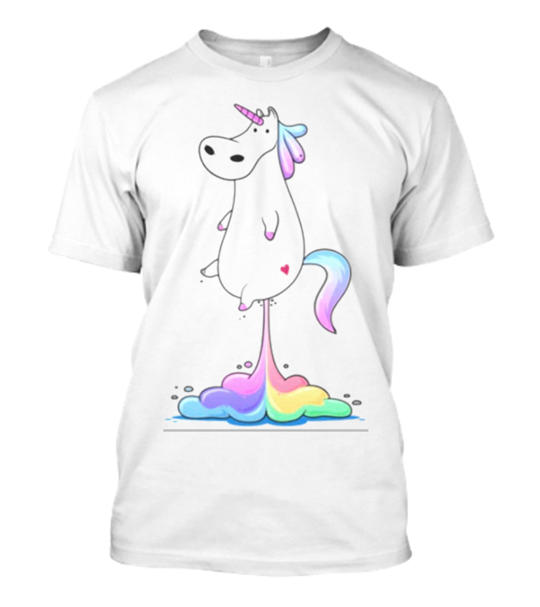 Unicorn Fart Rainbow Clouds Magic T-Shirt