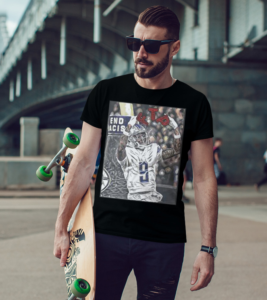 Detroit 313 Store Jameson Williams Football FTP V9 T-Shirt