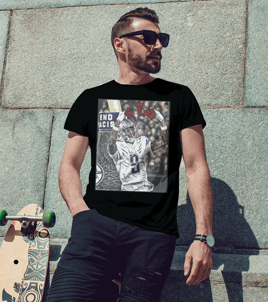 Detroit 313 Store Jameson Williams Football FTP V9 T-Shirt