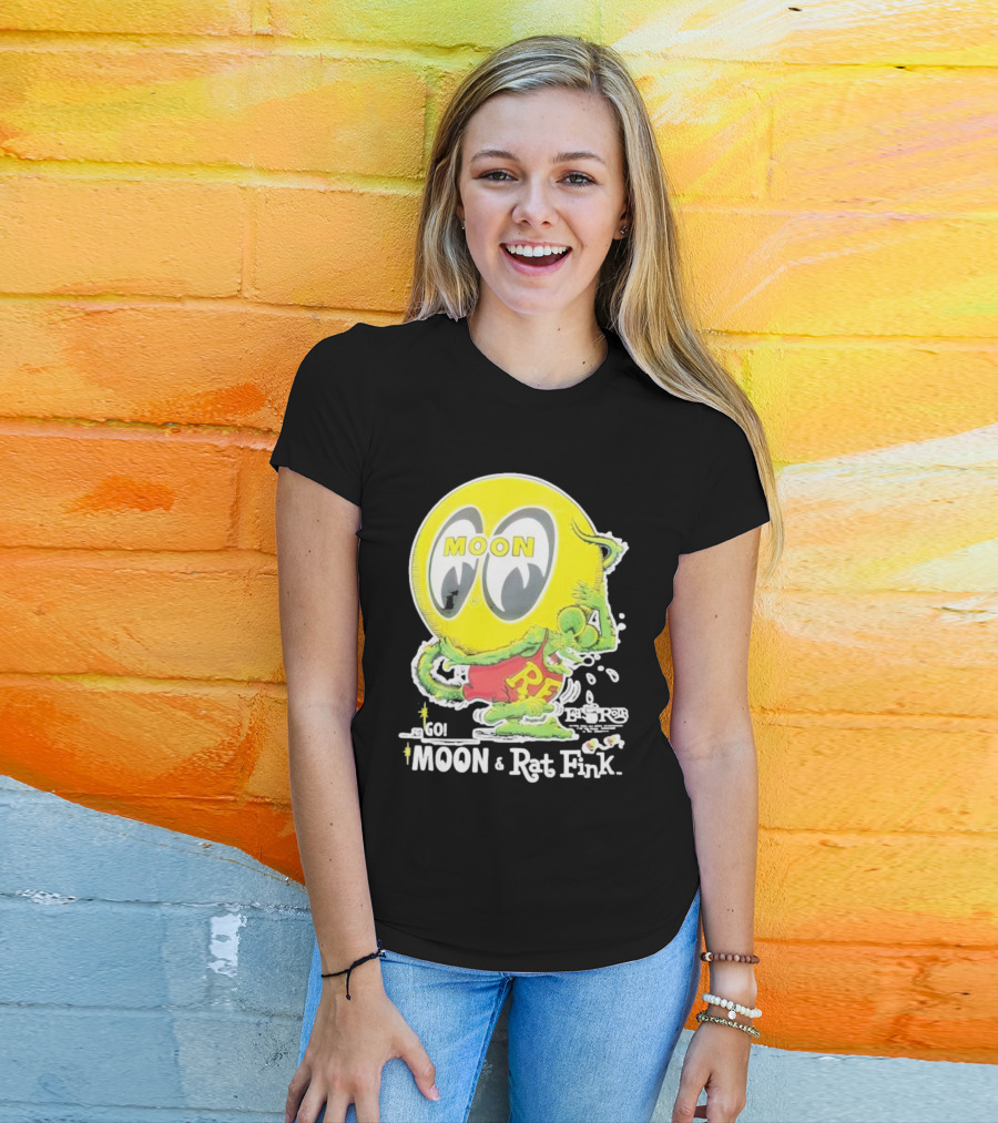 Go MOON And Rat Fink T-Shirt