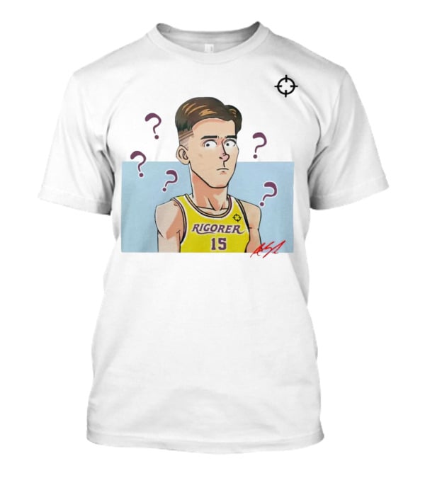 Austin Reaves Rigorer 15 Anime Style Player With Confused Expression T-Shirt