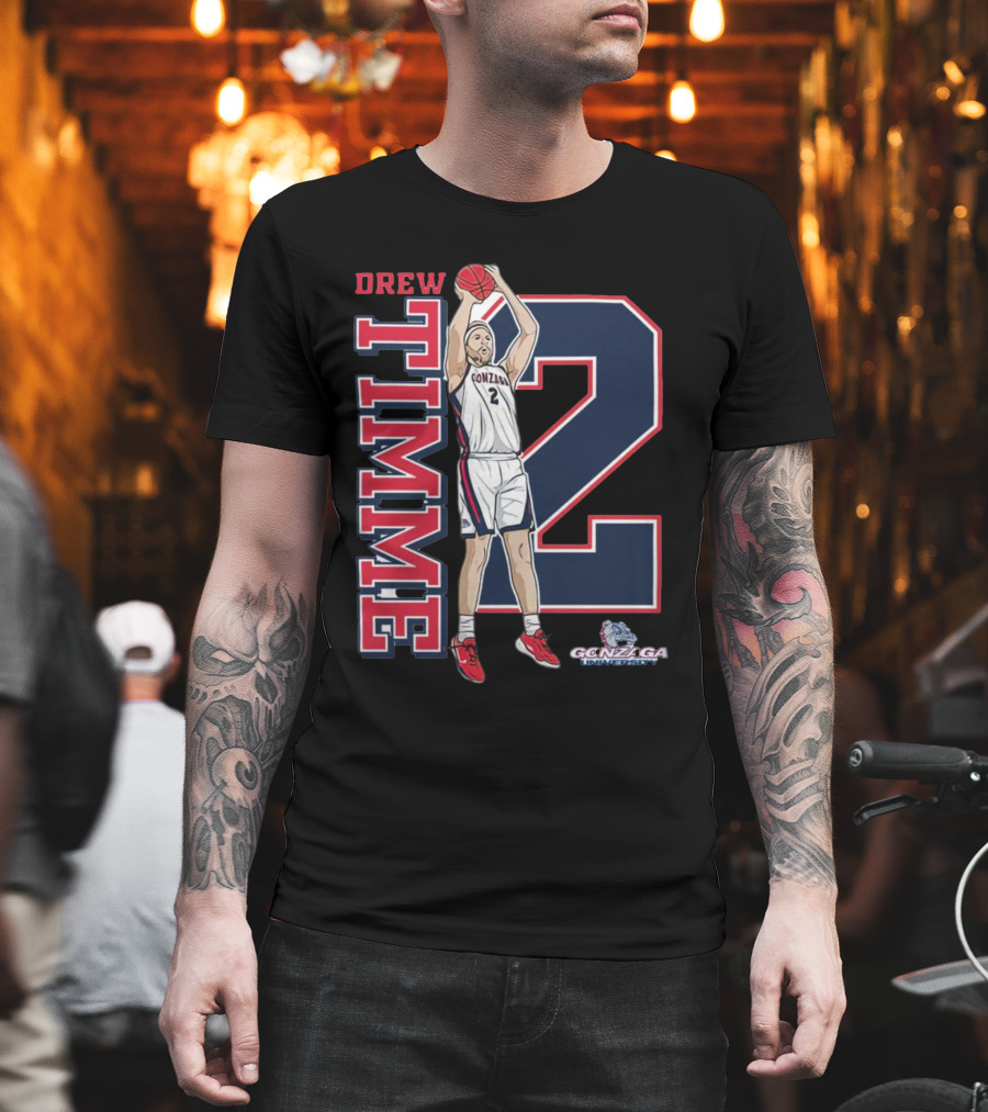 Drew Timme Gonzaga Basketball Number 2 Player Gonzaga University T-Shirt