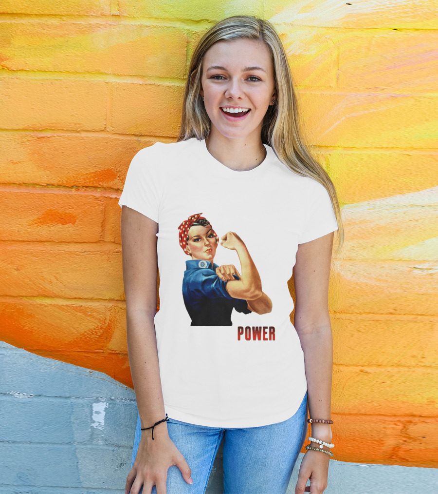 Rosie The Riveter Woman Power T-Shirt