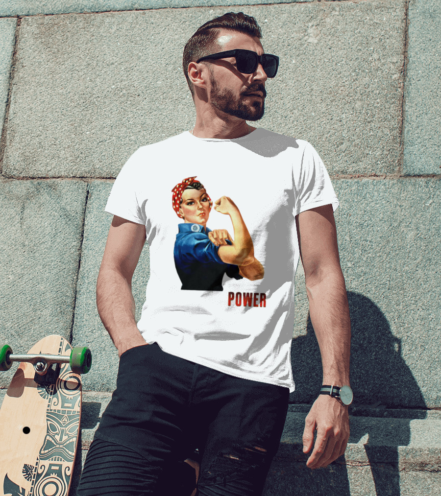Rosie The Riveter Woman Power T-Shirt