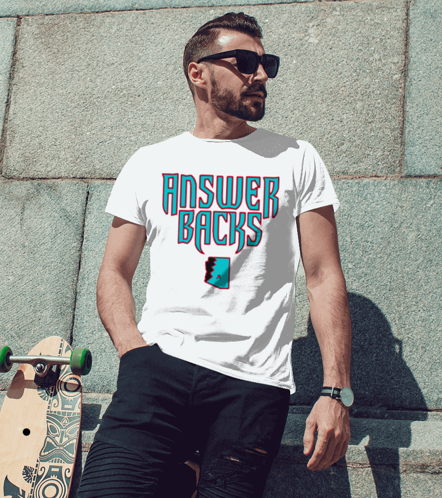 Arizona Answerbacks Answer Backs State Outline T-Shirt