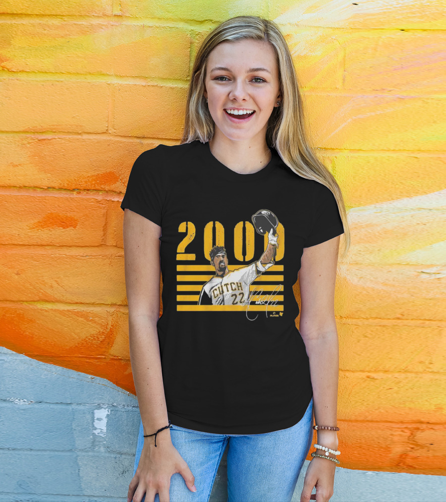 Pittsburgh Cutch 22 2000 Hits Celebration MLB Player T-Shirt