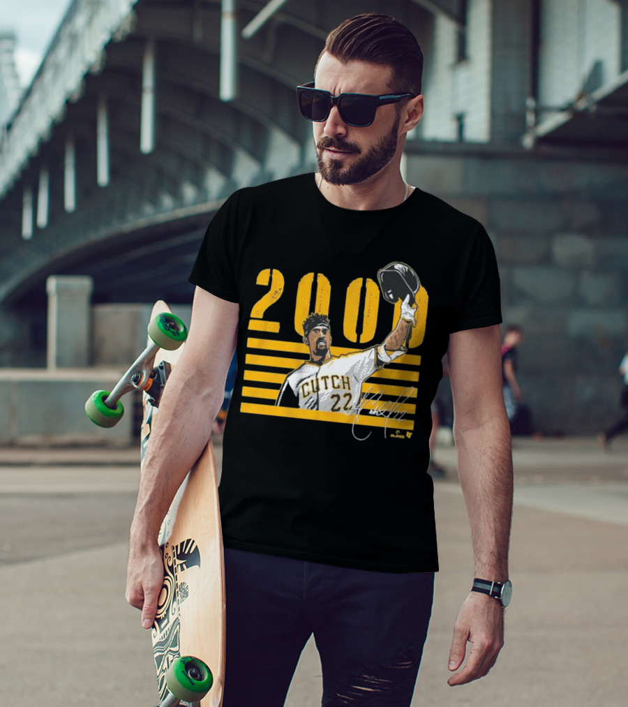 Pittsburgh Cutch 22 2000 Hits Celebration MLB Player T-Shirt
