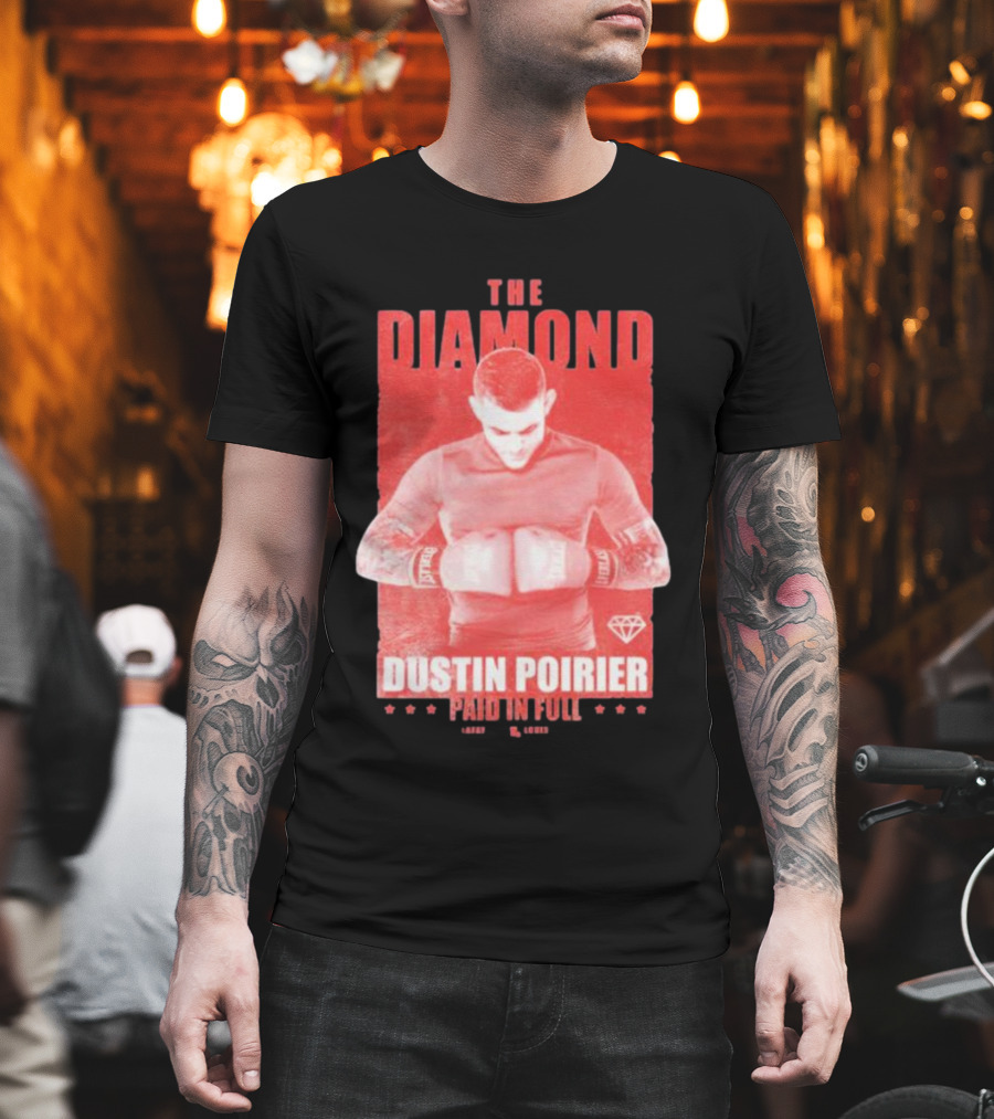 The Diamond Dustin Poirier Paid In Full Diamond Boxing T-Shirt
