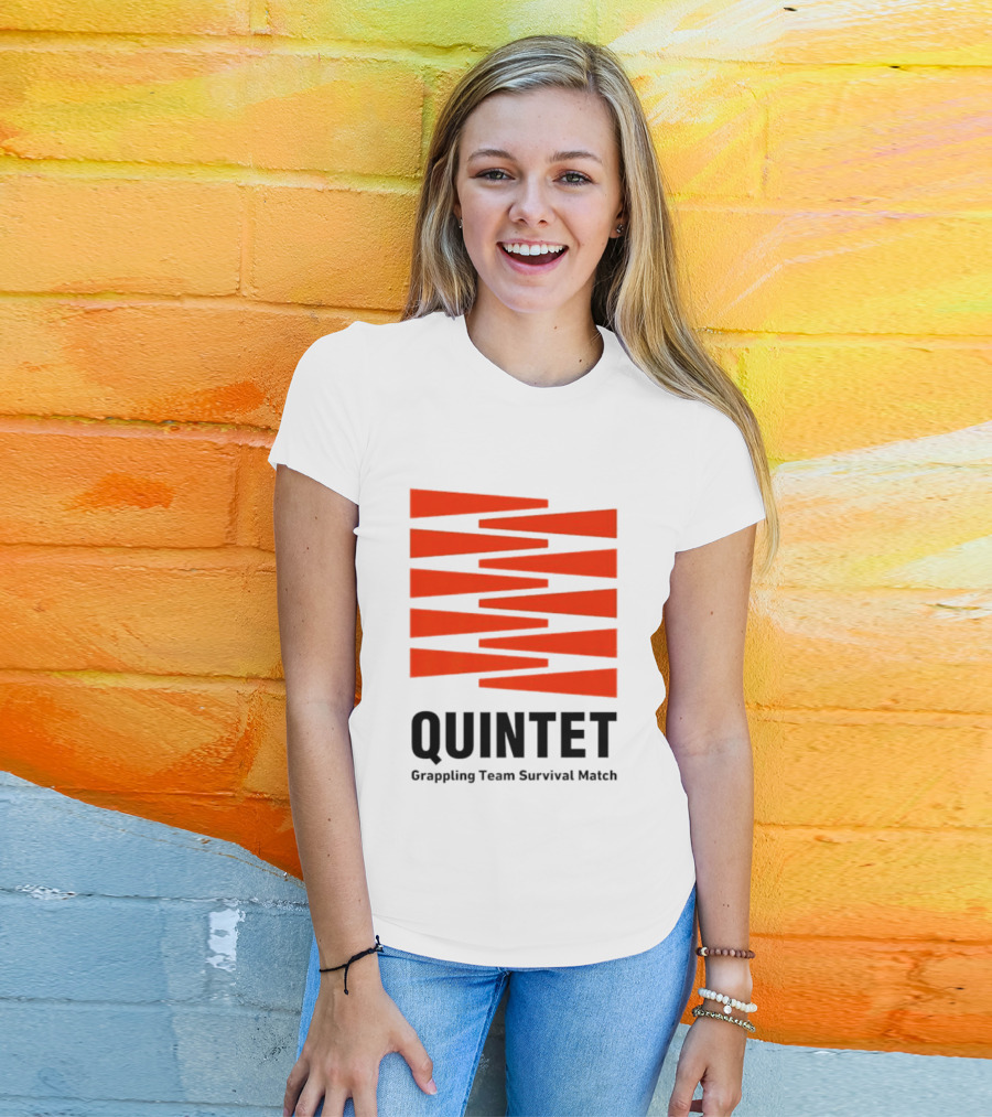 Quintet Grappling Team Survival Match Red Stripe T-Shirt