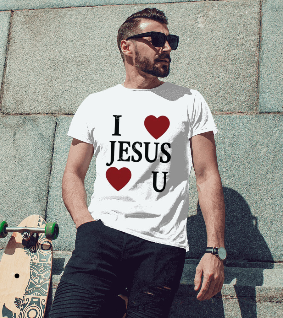 I Love Hearts Jesus Love Heart U T-Shirt