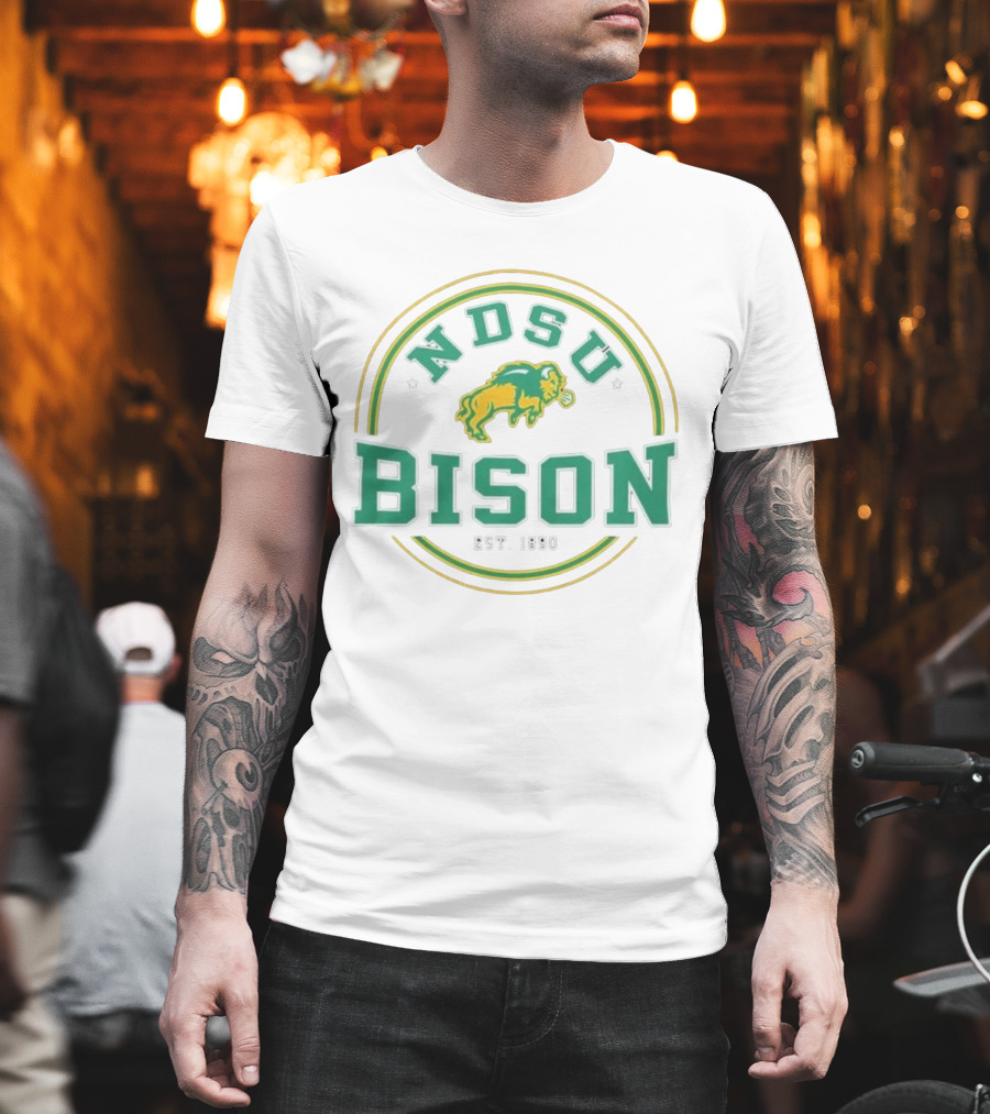 North Dakota State Bison NDSU Est. 1890 Henley By Colosseum T-Shirt