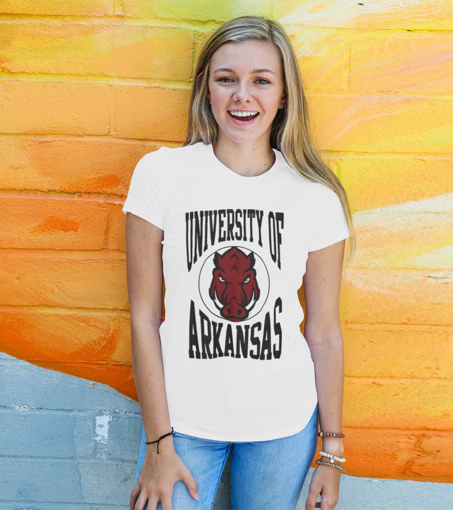 University Of Arkansas Razorbacks Lightweight Crew 3.0 T-Shirt