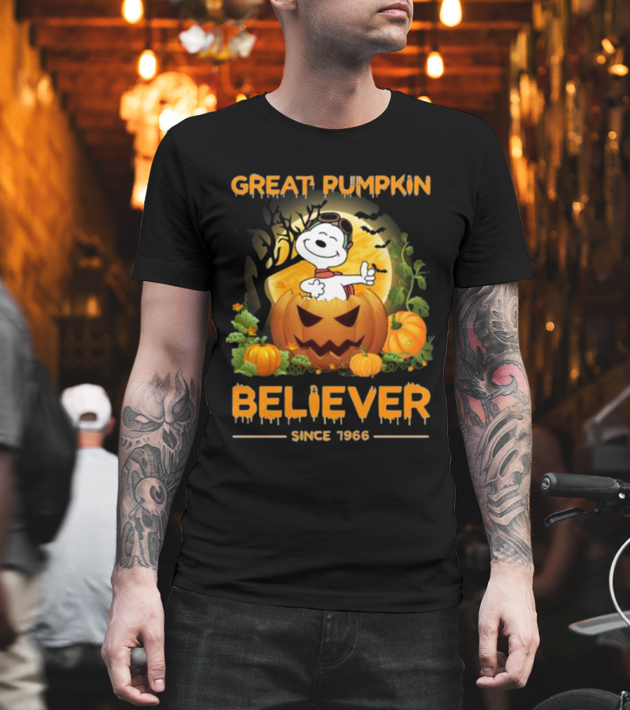 Snoopy Great Pumpkin Believer Since 1966 Halloween T-Shirt