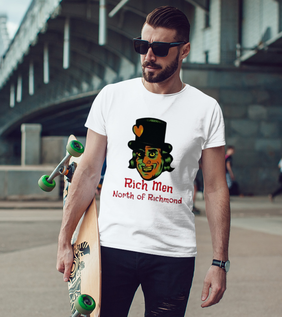 Rich Men North Of Richmond Damn Shame Top Hat Heart T-Shirt