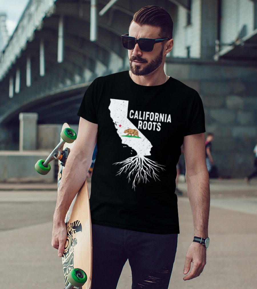 California Roots Bear And State T-Shirt
