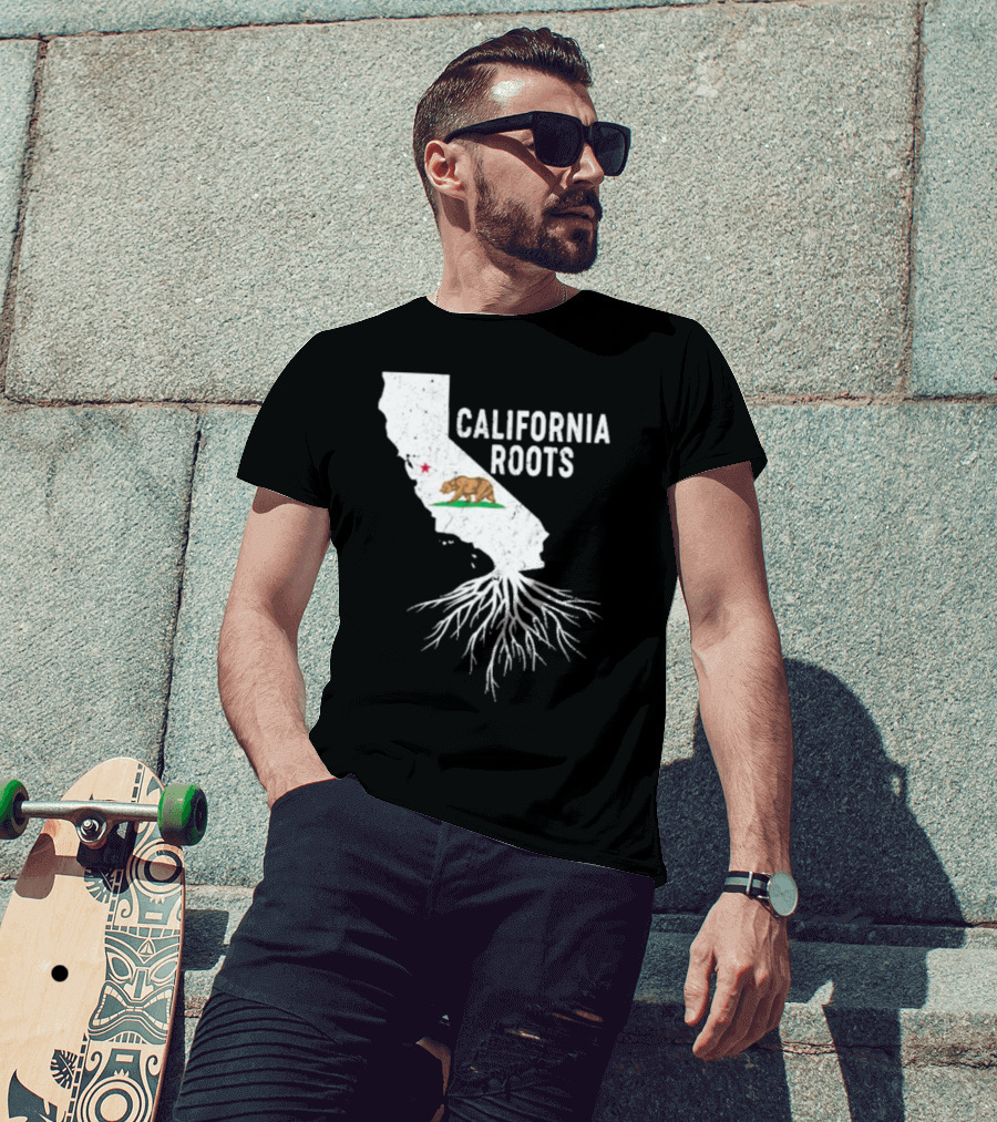 California Roots Bear And State T-Shirt
