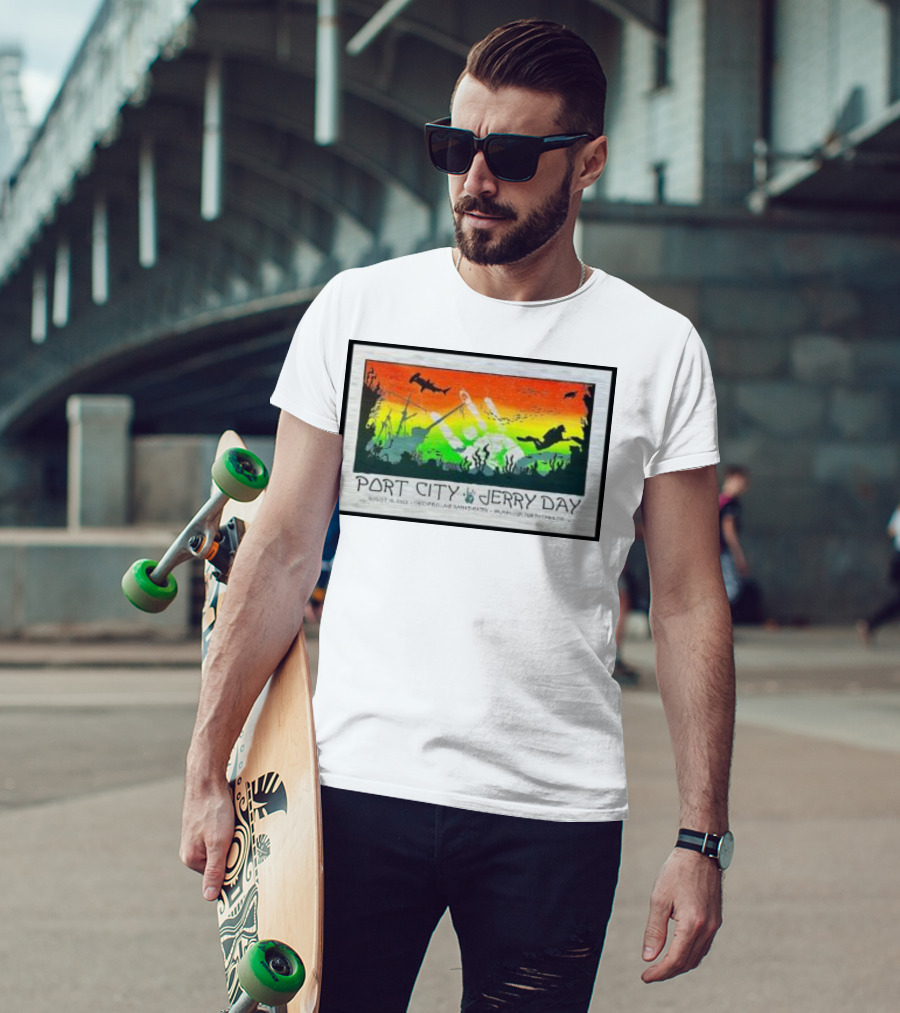 Port City Jerry Day August 29 Greenfield Lake Wilmington North Carolina T-Shirt