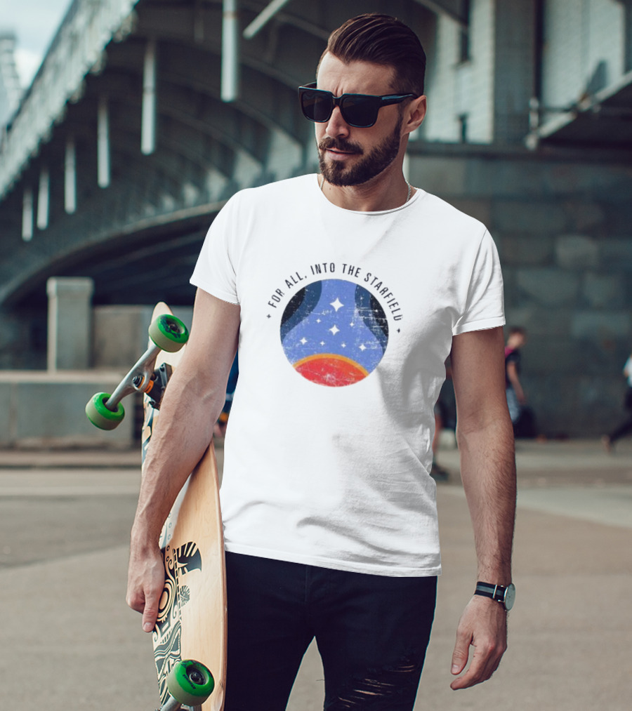 For All Who Journey Into The Starfield Cosmic Adventure T-Shirt