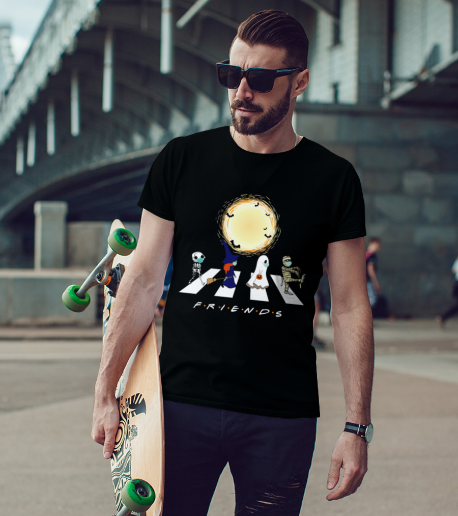 Friends Halloween Abbey Road Costume Parade T-Shirt