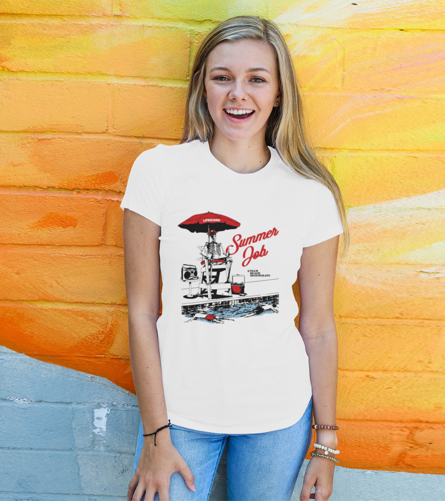 Summer Job Lifeguard Palm Beach Degenerate T-Shirt
