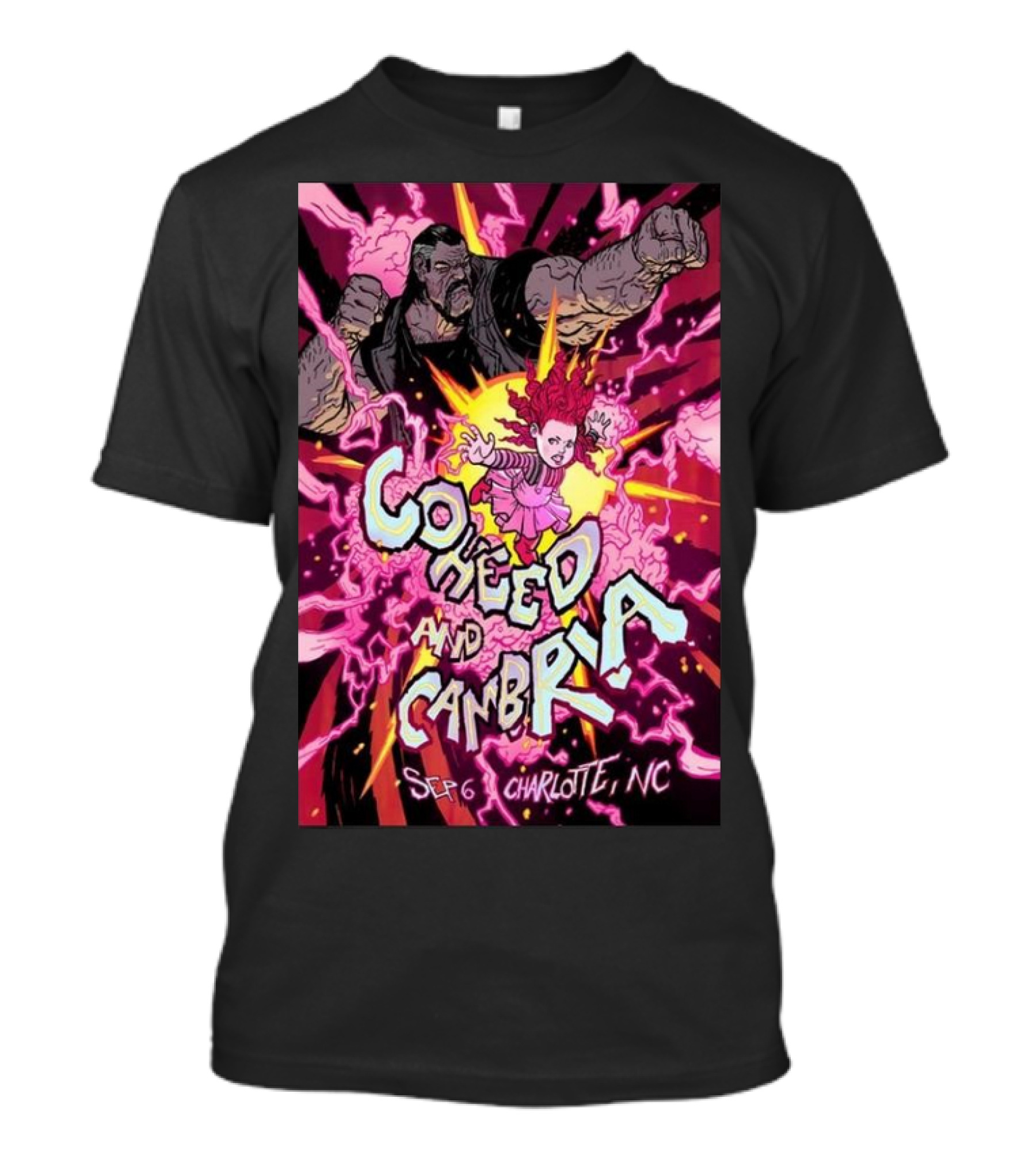 Coheed And Cambria Sep 6 Charlotte NC Comic T-Shirt