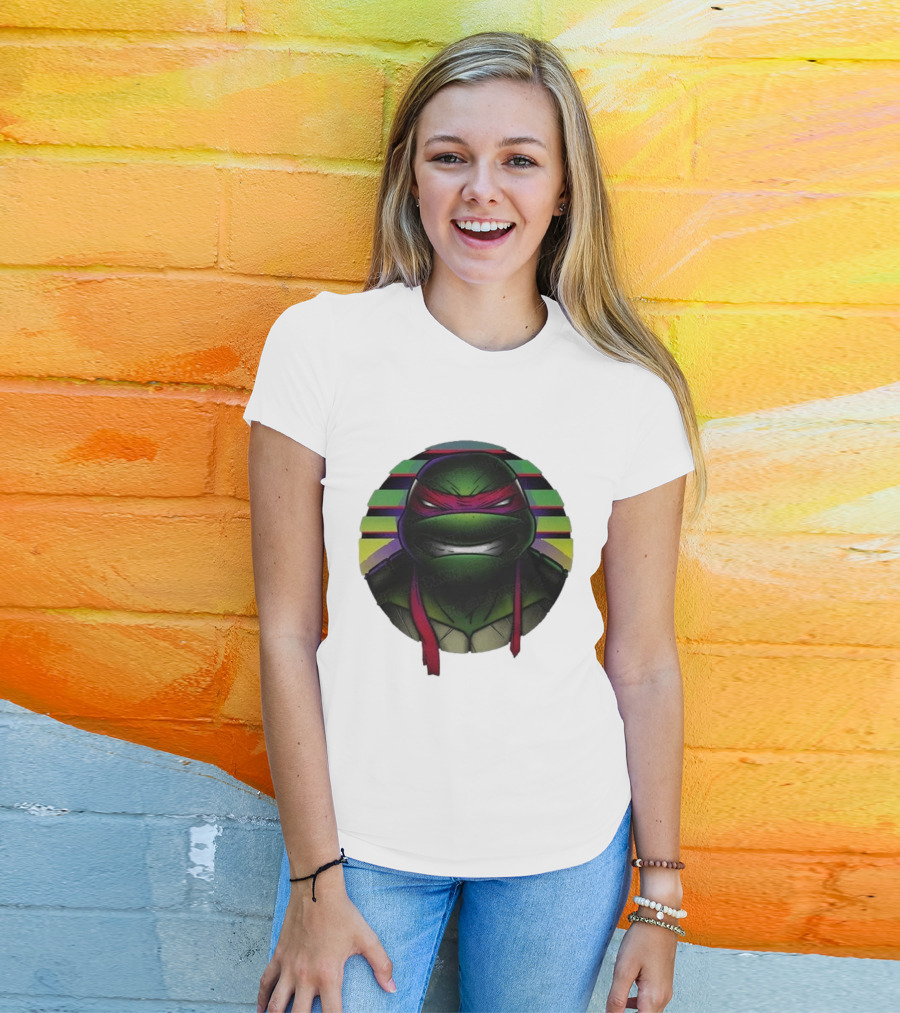 Raph Mutant Red Ninja Retro Stripes T-Shirt