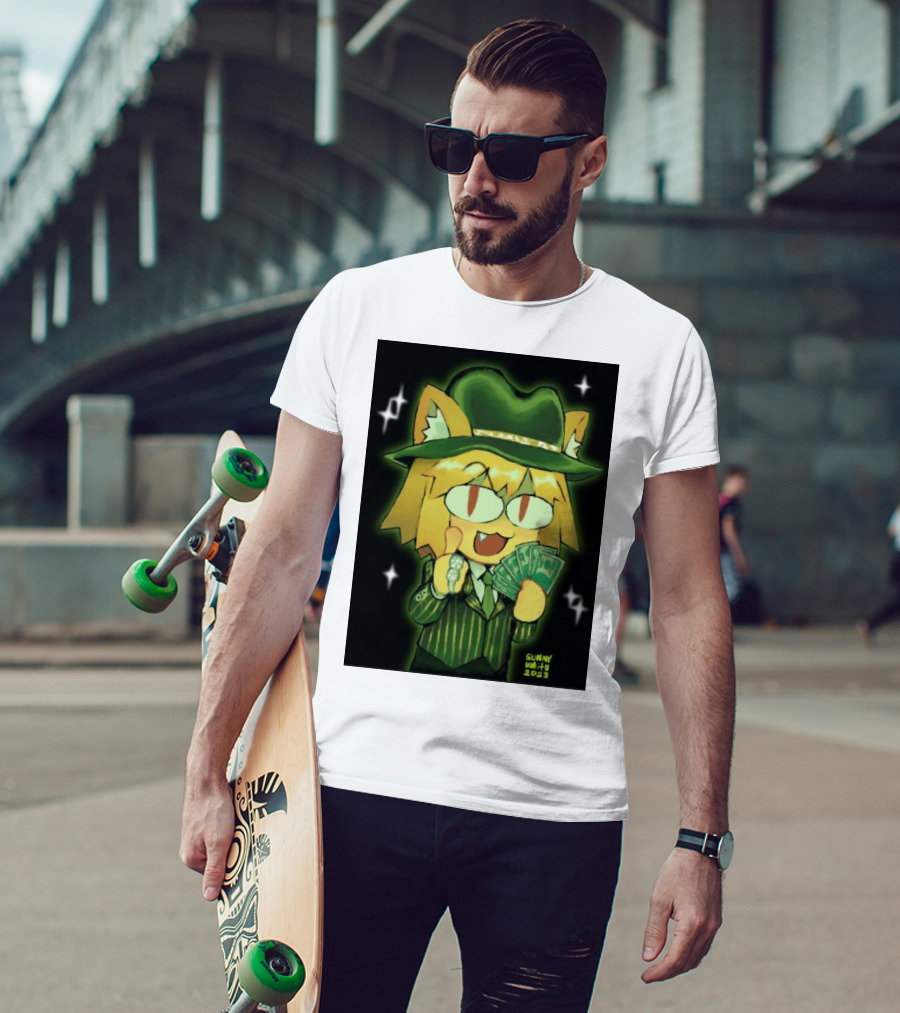 Sunny Waifu Gangster Neco-Arc With Money And Ring T-Shirt