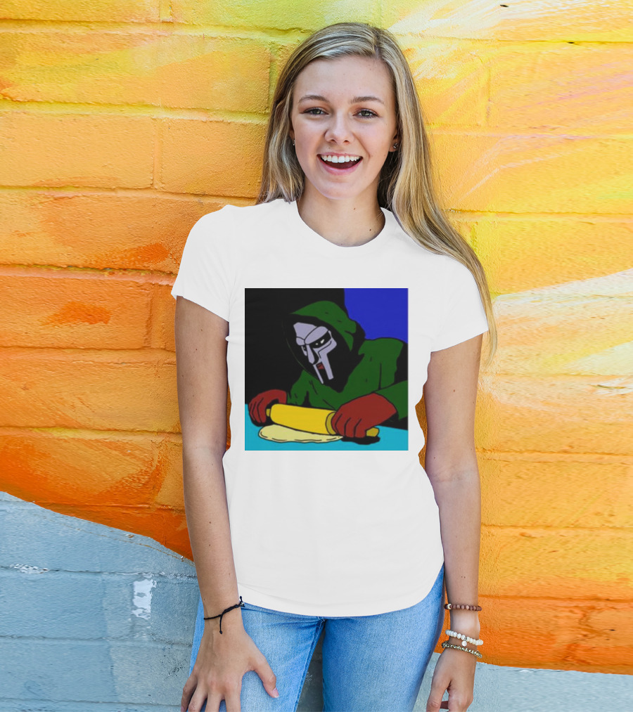 Mf Doom Bistro Rolling Dough Masked Chef Scene T-Shirt